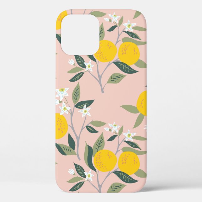 Seamless pattern with branches of oranges in bloom Case-Mate iPhone case (Back)