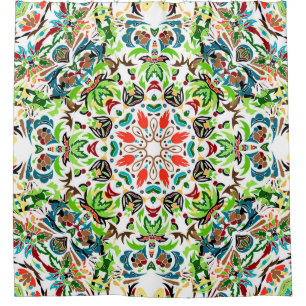 seamless pattern with bright floral ornament. Vin