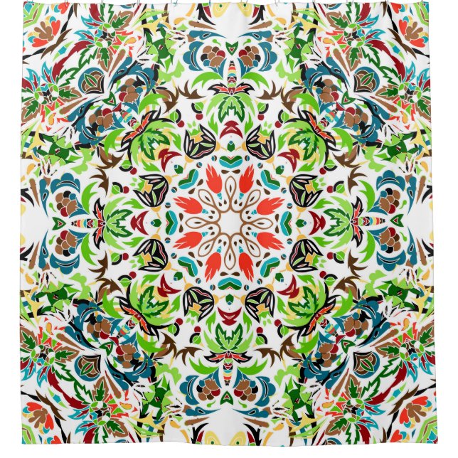  seamless pattern with bright floral ornament. Vin (Front)