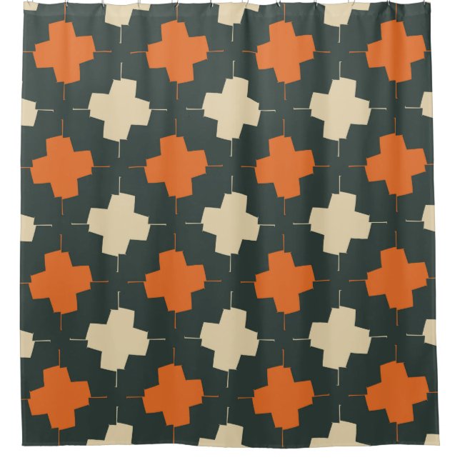Seamless pattern with bright geometric elements on (Front)