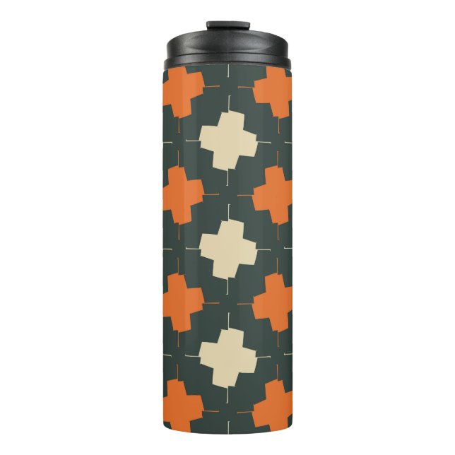 Seamless pattern with bright geometric elements on thermal tumbler (Front)