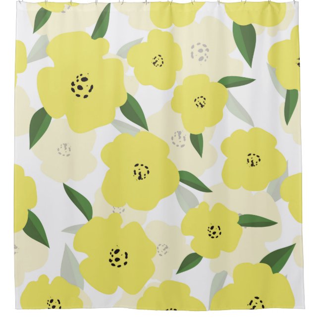 Seamless pattern with bright yellow flowers backgr (Front)