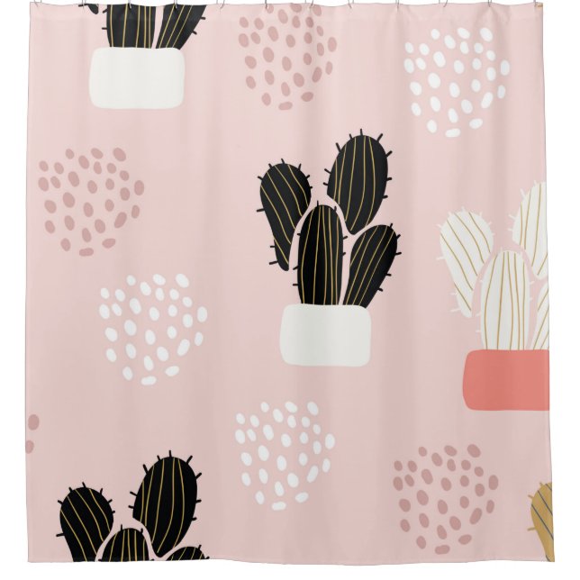 Seamless pattern with cactuses succulents leaves a (Front)