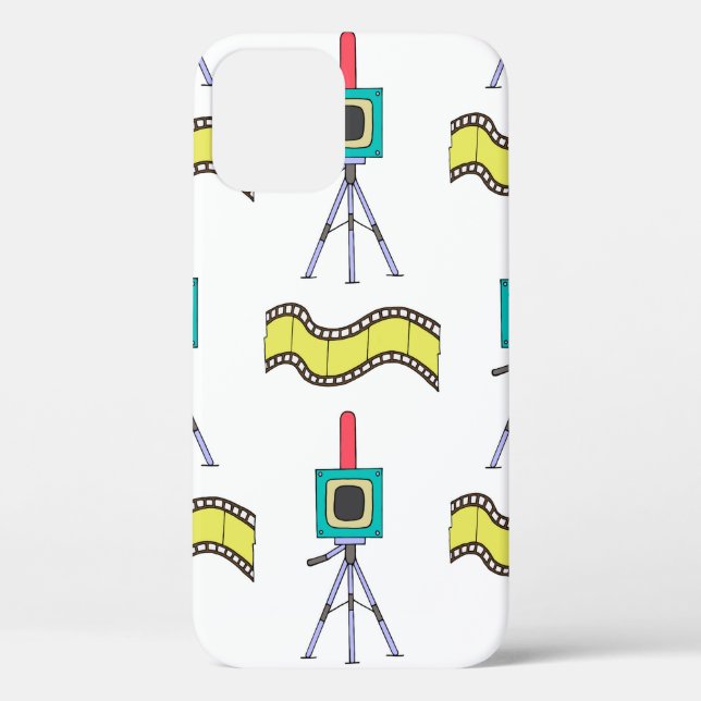 Seamless pattern with cameras and film strips on a Case-Mate iPhone case (Back)