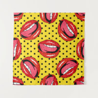 Seamless pattern with cartoon patch badges with li