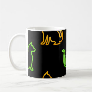 Seamless pattern with catsabstract,animal,art,arti coffee mug