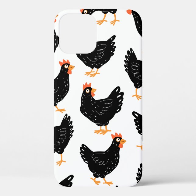 Seamless pattern with chicken Case-Mate iPhone case (Back)