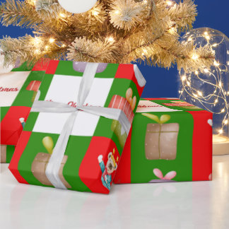 Seamless pattern with Christmas theme illustration Wrapping Paper