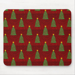 Seamless pattern with Christmas trees Mouse Pad