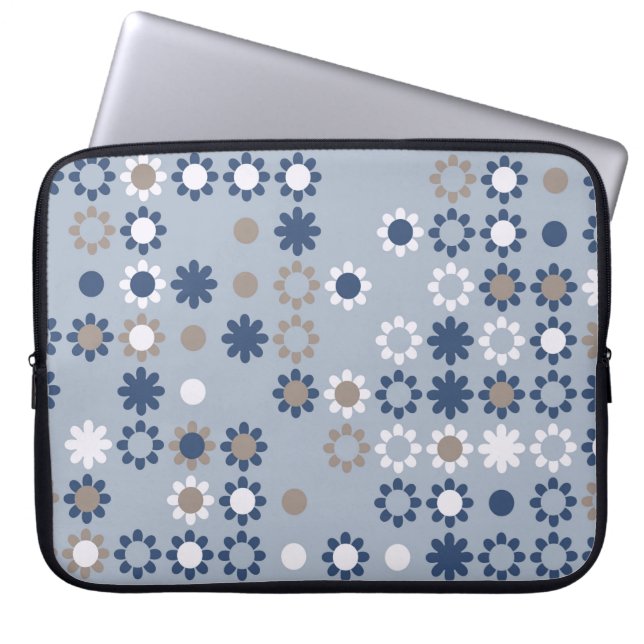 Seamless pattern with coloured elements,  vintage  laptop sleeve (Front)