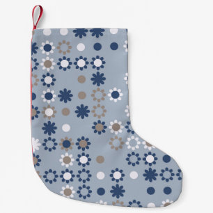 Seamless pattern with coloured elements,  vintage  small christmas stocking