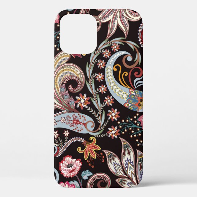Seamless pattern with colourful paisley floral Case-Mate iPhone case (Back)