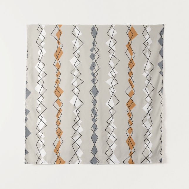 Seamless pattern with colourful stripes tapestry (Front)