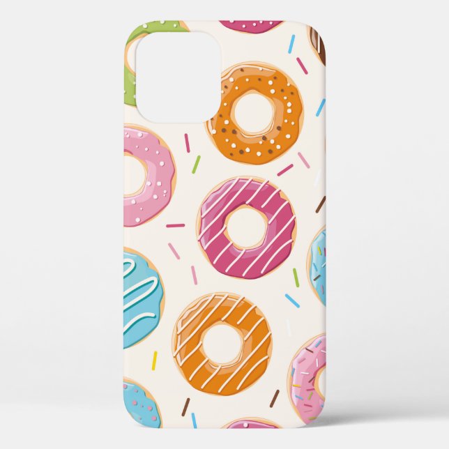 Seamless pattern with colourful tasty glossy dough Case-Mate iPhone case (Back)