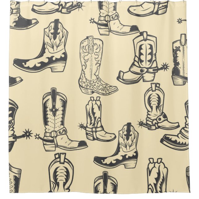 Seamless pattern with cowboy boots. cowboy,cowgirl (Front)