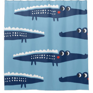 Seamless pattern with crocodiles