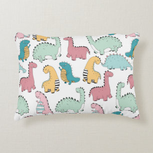 seamless pattern with cute coloured, bright, pink, accent pillow