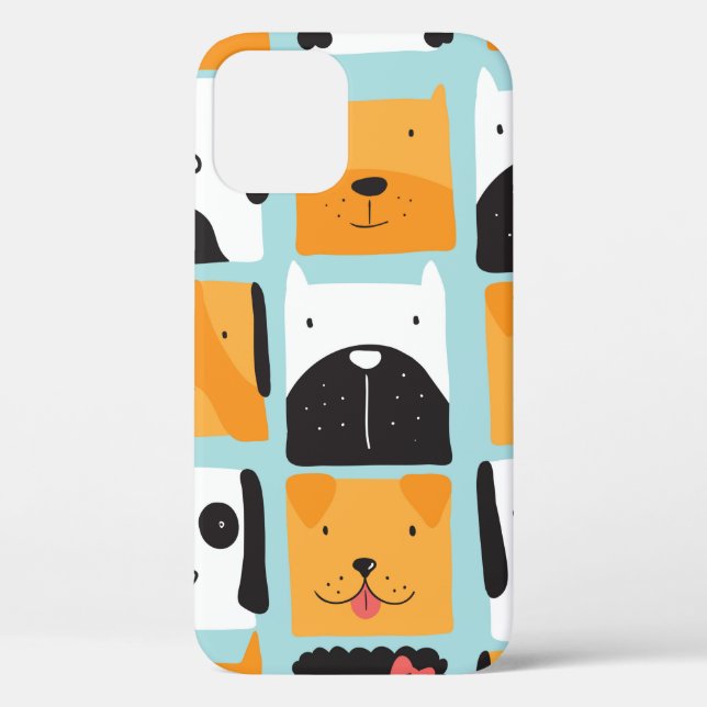 Seamless pattern with cute dogs.  Case-Mate iPhone case (Back)