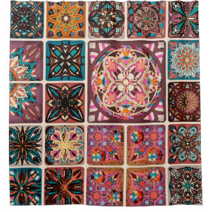 Seamless pattern with decorative mandalas. Vintage