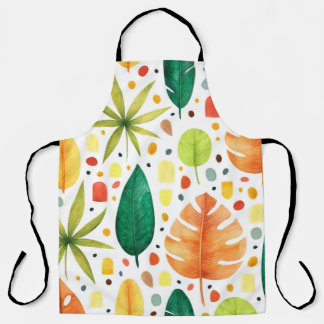 Seamless pattern with decorative tropical plants. apron