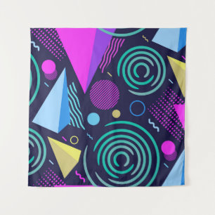 Seamless pattern with different kinds of geometric tapestry