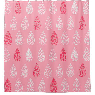 Seamless pattern with doodle water drops