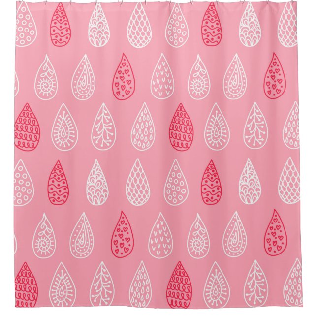 Seamless pattern with doodle water drops (Front)