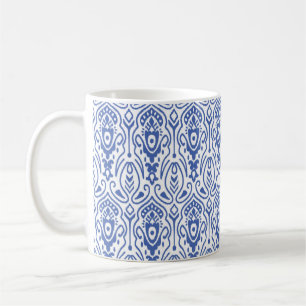Seamless pattern with embroidery. Ikat Fabric. Eth Coffee Mug