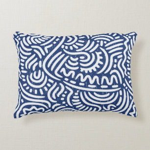 Seamless pattern with ethnic tribal accent pillow
