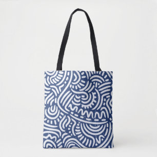 Seamless pattern with ethnic tribal tote bag