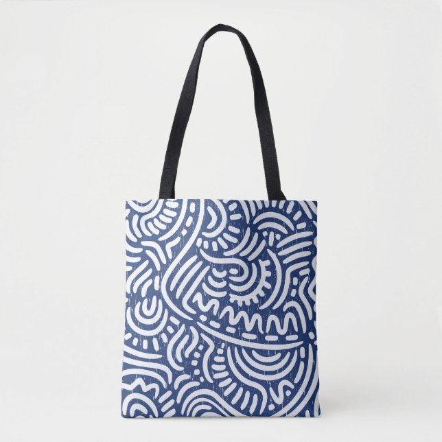 Seamless pattern with ethnic tribal tote bag (Front)