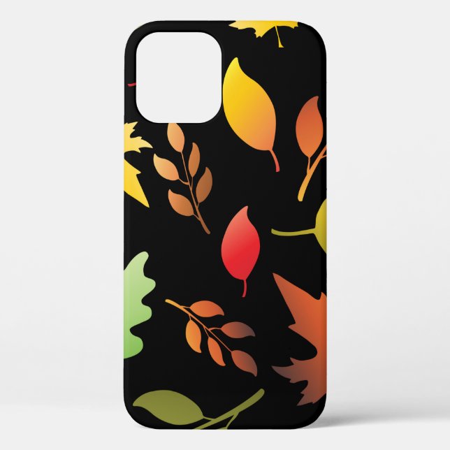 Seamless pattern with fallen autumn leaves and col Case-Mate iPhone case (Back)