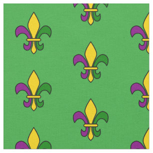 Seamless pattern with fleur-de-lis fabric
