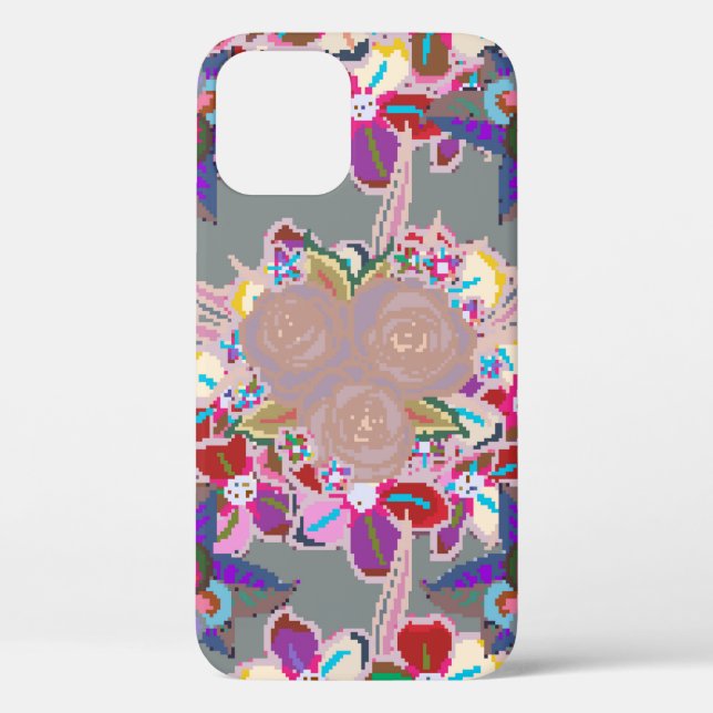 Seamless pattern with floral motif. Seamless patte Case-Mate iPhone Case (Back)