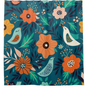 Seamless pattern with floral ornament