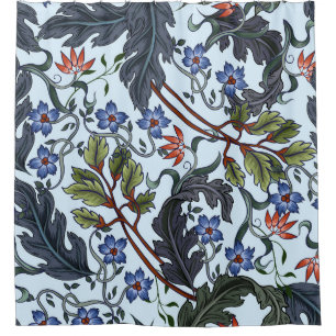 Seamless pattern with flowers in art deco style. M