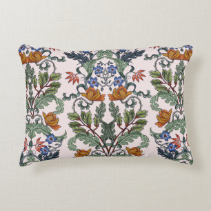 Seamless pattern with flowers in art deco style. M Accent Pillow