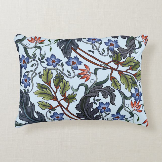Seamless pattern with flowers in art deco style. M Accent Pillow (Front)
