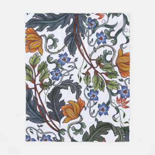 Seamless pattern with flowers in art deco style. M Fleece Blanket
