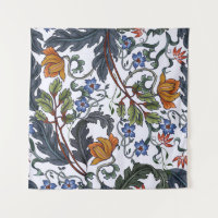 Seamless pattern with flowers in art deco style. M