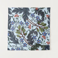 Seamless pattern with flowers in art deco style. M