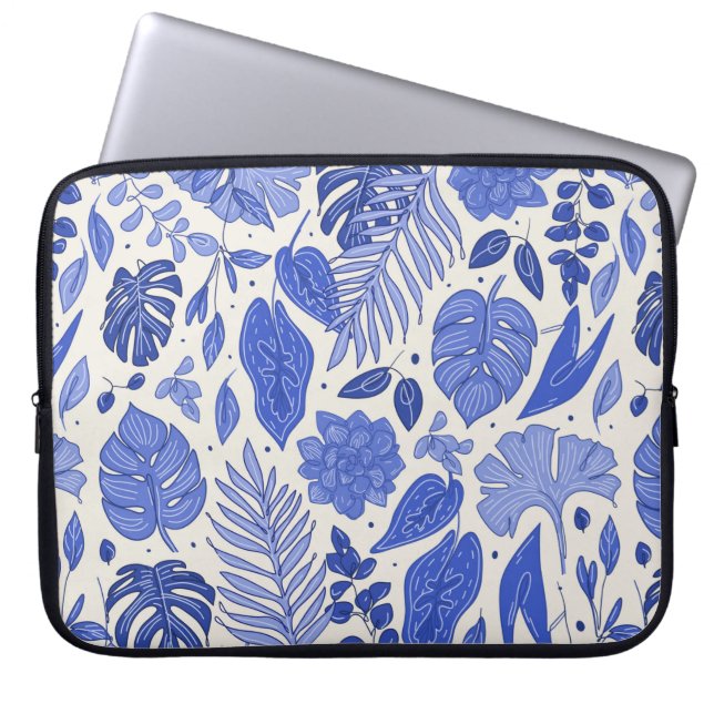 Seamless pattern with flowers laptop sleeve (Front)