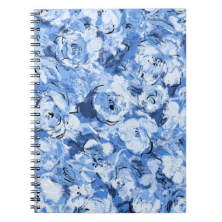Seamless pattern with flowers notebook