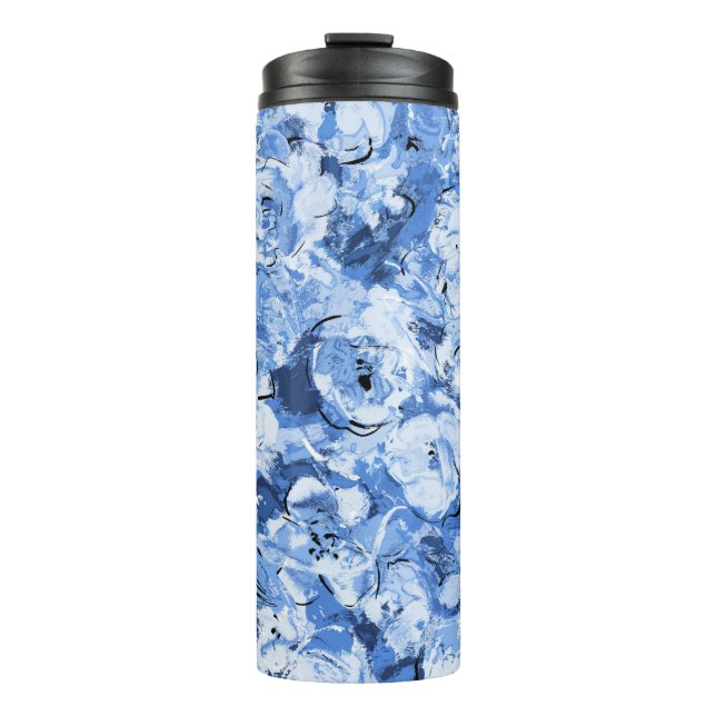 Seamless pattern with flowers thermal tumbler (Front)