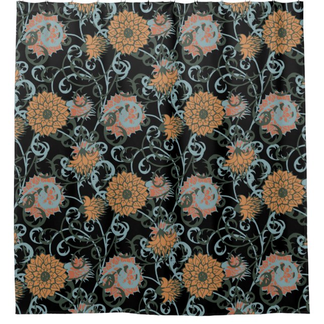 Seamless Pattern with Flowers. Vintage Summer Femi (Front)