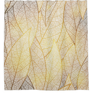 Seamless pattern with gold leaves