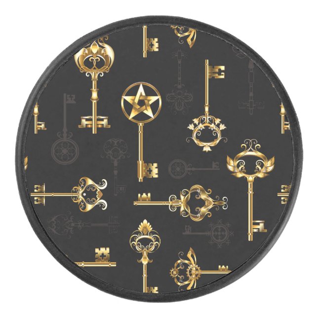 Seamless Pattern with Golden Keys (Devant)