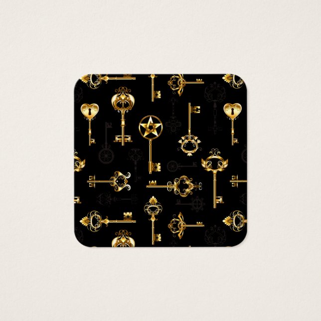 Seamless Pattern with Golden Keys (Front)