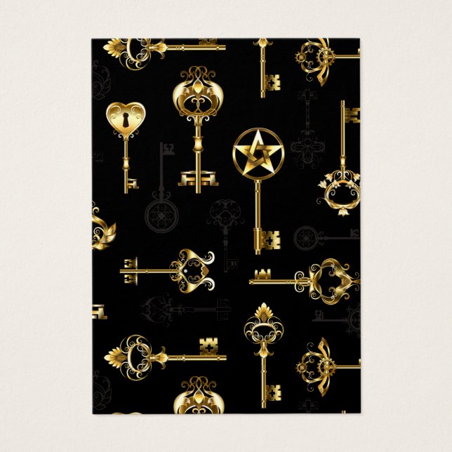 Seamless Pattern with Golden Keys (Front)