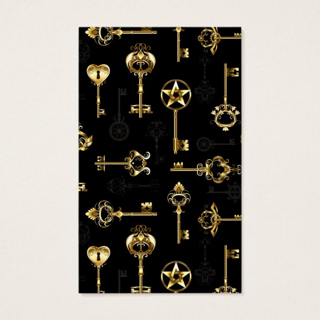 Seamless Pattern with Golden Keys (Front)